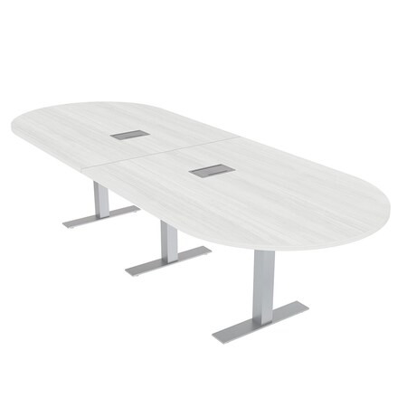 Skutchi Designs 45 in W, 120 in L, 29 in H, Engineered Wood Top, White HAR-RAC-46x119-T-ELEC-WHCYPRESS